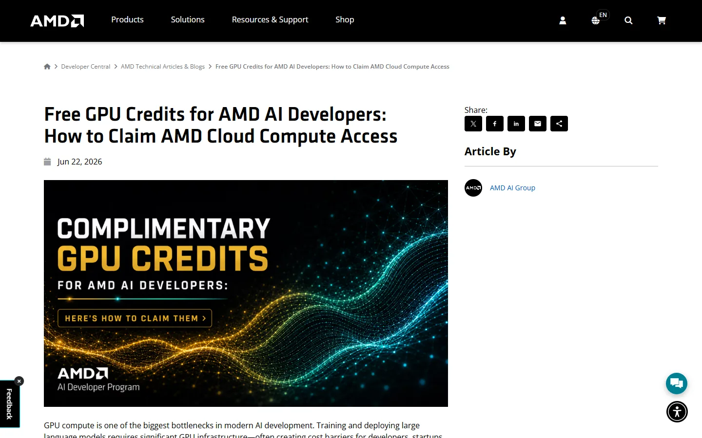 Request credits