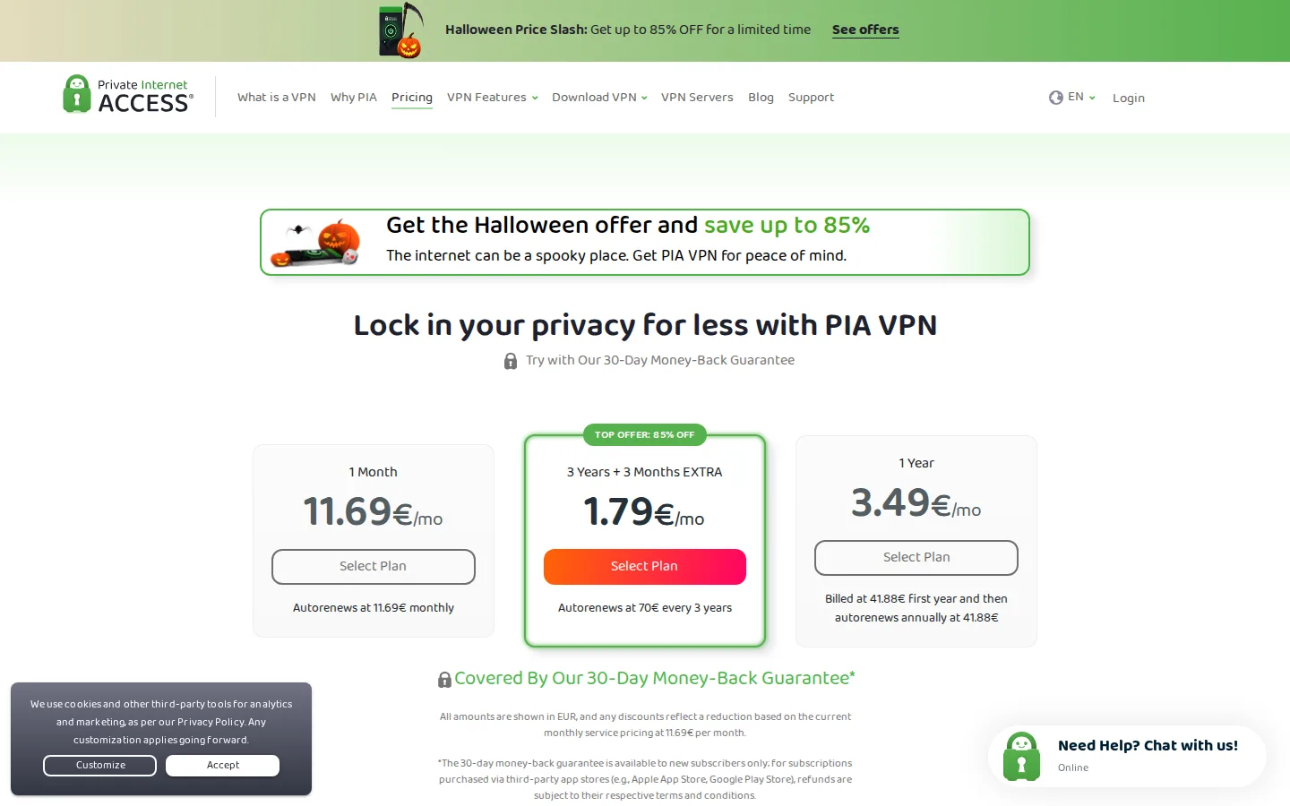 Ouvrez la page d'achat